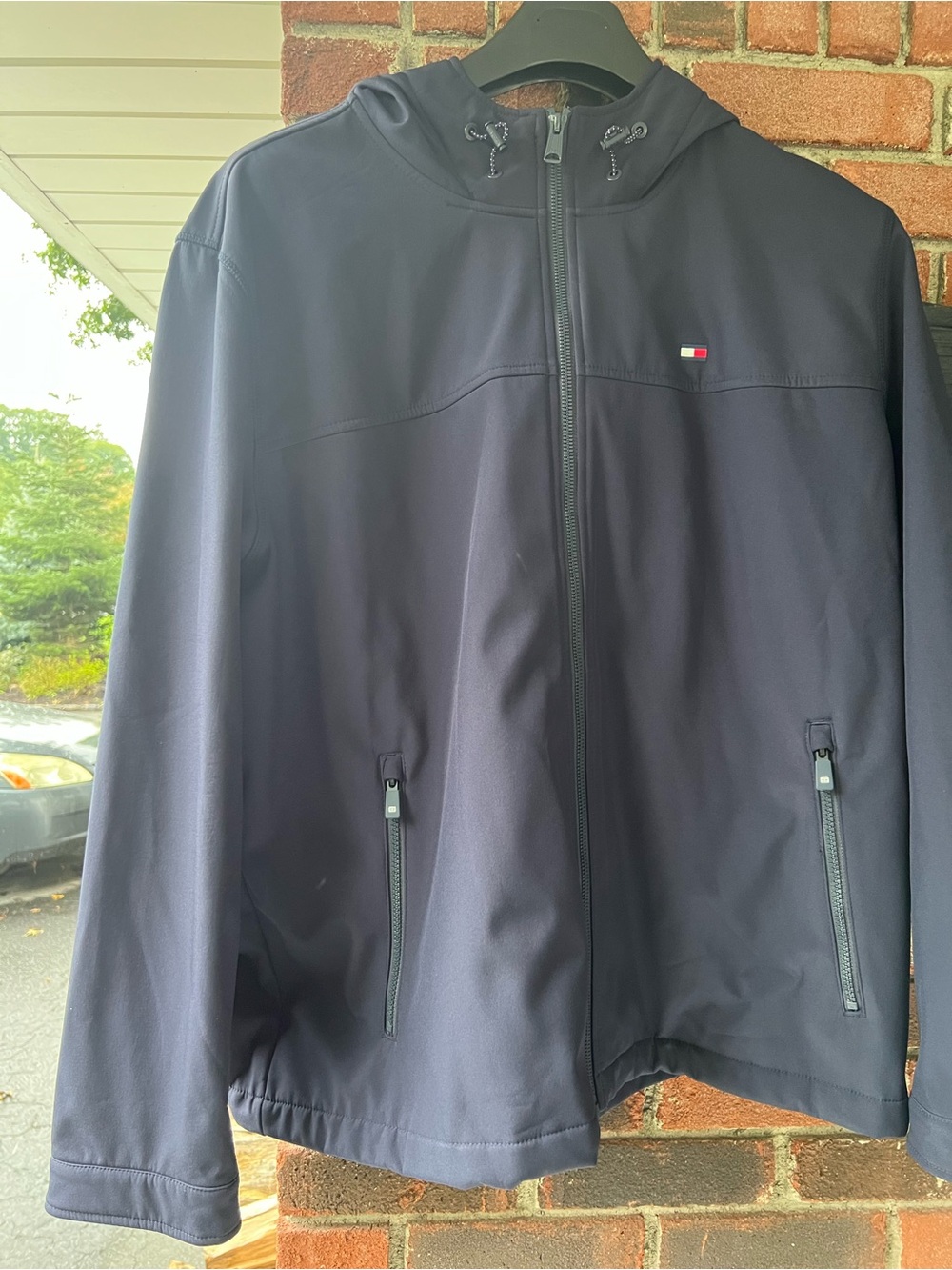 Tommy Hilfiger Blue Softshell 2XL Jacket with Hood